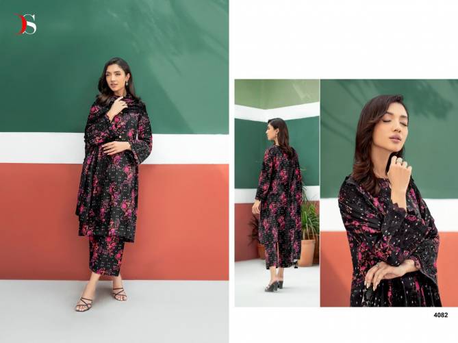 Aniq 24 By Deepsy Suit Self Embroidery Cotton Pakistani Suits Wholesalers In Delhi
